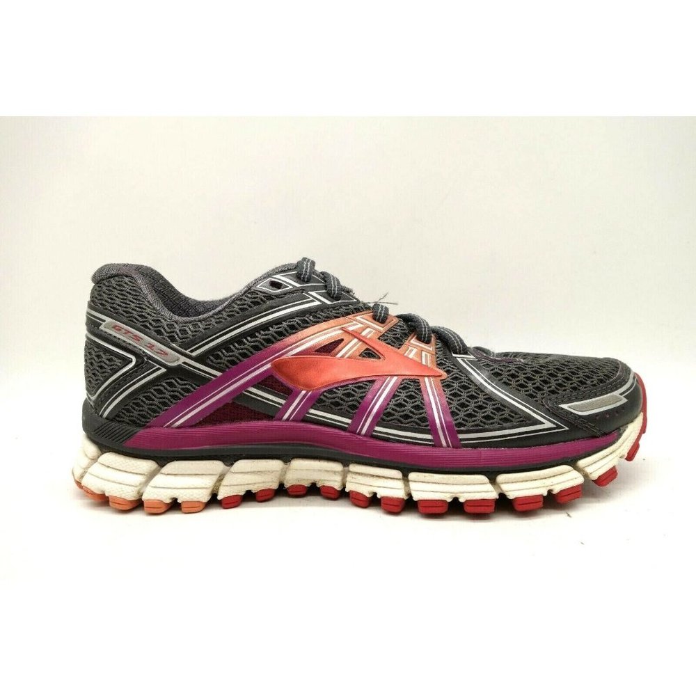 Brooks GTS 17 Gray Mesh Lace Up Athletic Running Sneakers Shoes Women's 5.5 B